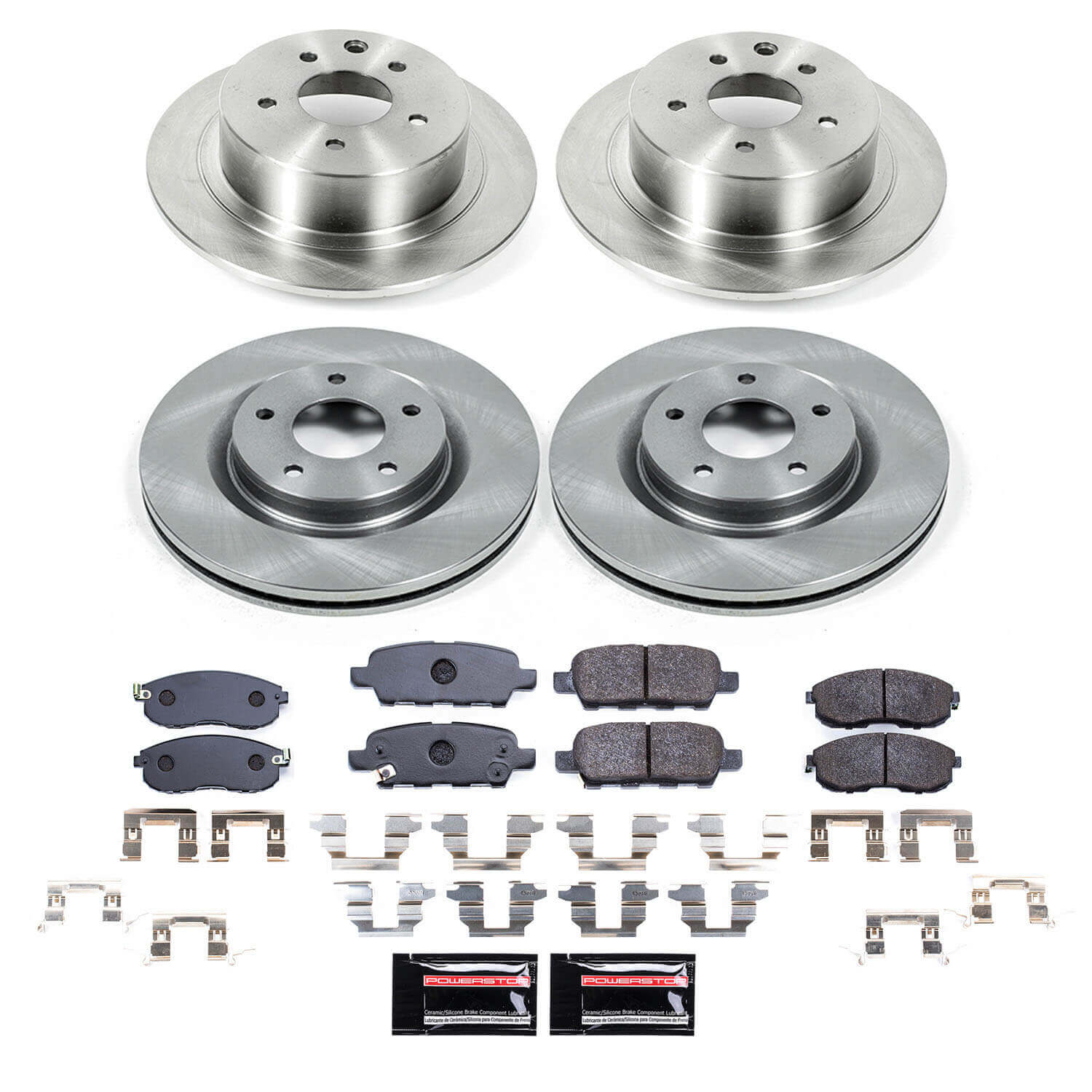 Power Stop TDBK6095 - Front And Rear Track Day Pad And Rotor Kit vehicle fitment brake part