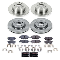 Power Stop TDBK6095 - Front And Rear Track Day Pad And Rotor Kit vehicle fitment brake part