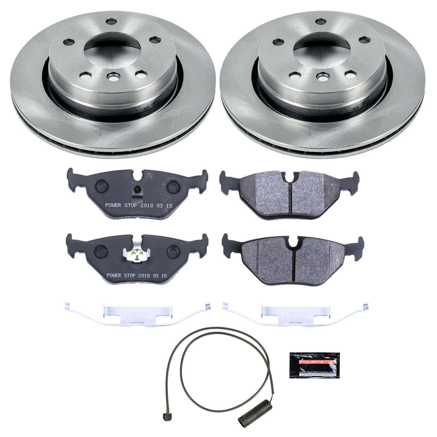 Power Stop TDBK615 Track Day Rear Brake Kit for 1996-1999 BMW 323I product image