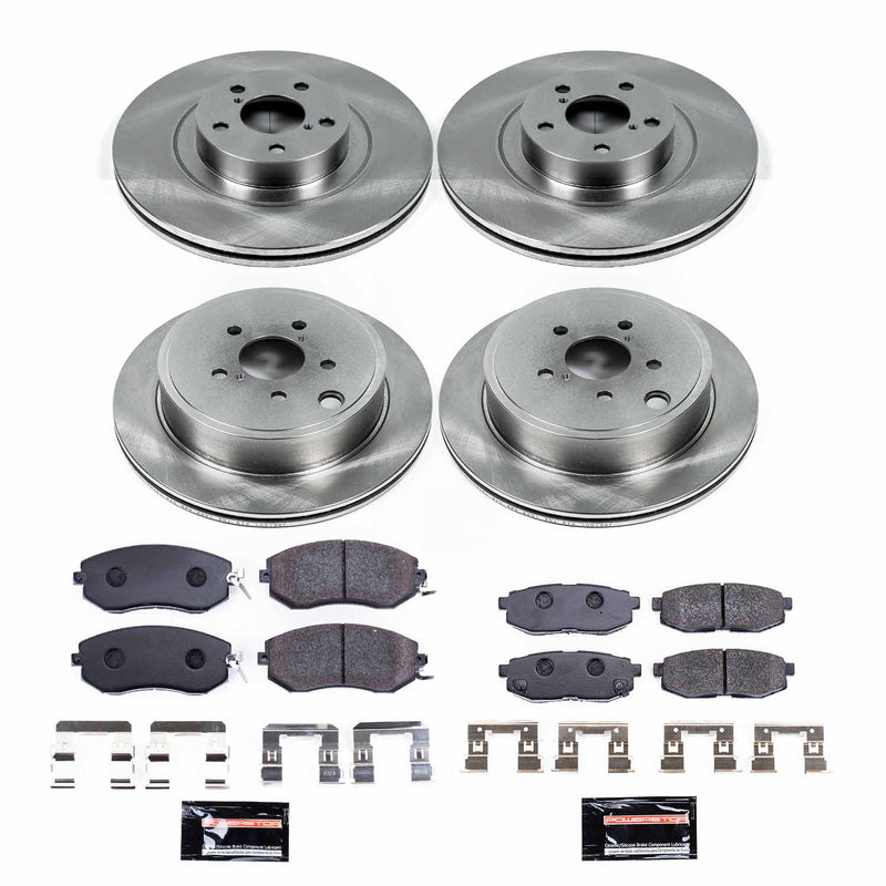 Power Stop TDBK6164 Track Day Front And Rear Brake Kit for 2013-2024 Scion Fr-S product image