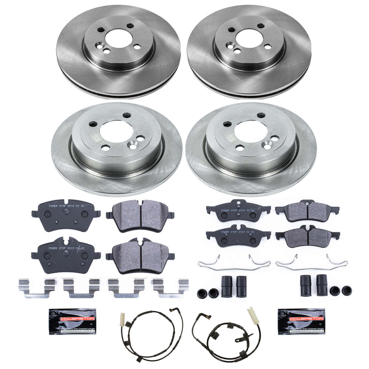 Power Stop TDBK6301 Track Day Front And Rear Brake Kit for 2007 MINI Cooper Hatchback product image