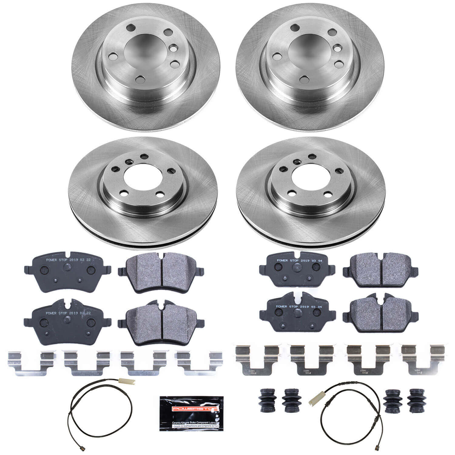 Power Stop TDBK6666 Track Day Front And Rear Brake Kit for 2011-2016 MINI Cooper Countryman S, S ALL4 product image