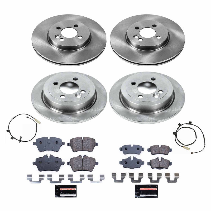 Power Stop TDBK6742 Track Day Front And Rear Brake Kit for 2012-2014 MINI Cooper Coupe S, Roadster S, S, S Clubman product image