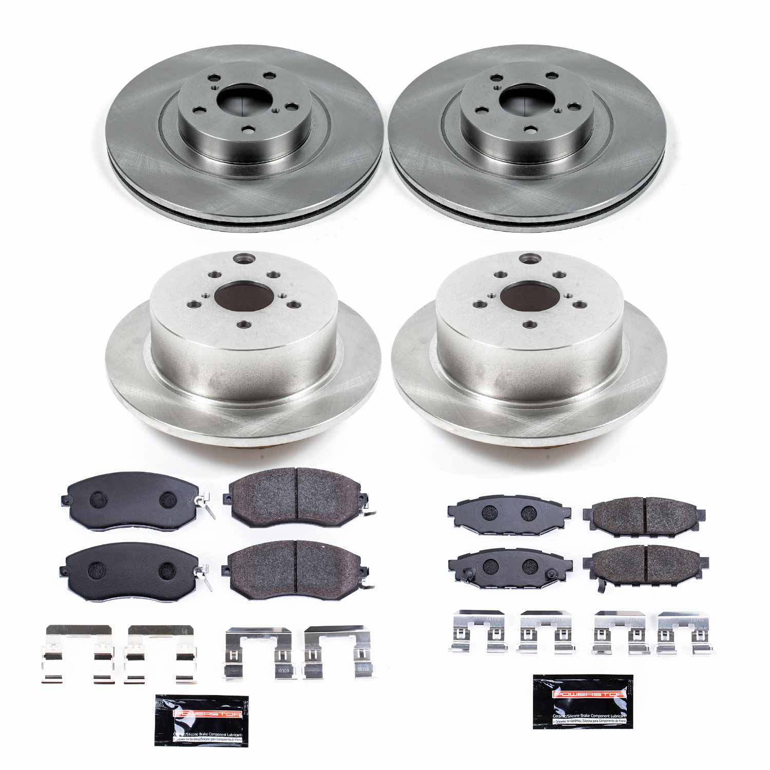 Power Stop TDBK6762 Track Day Front And Rear Brake Kit for 2014-2018 Subaru Forester product image