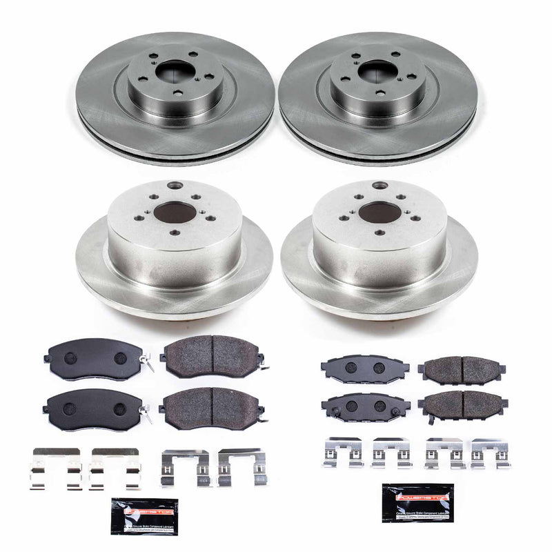 Power Stop TDBK6762 Track Day Front And Rear Brake Kit for 2014-2018 Subaru Forester product image
