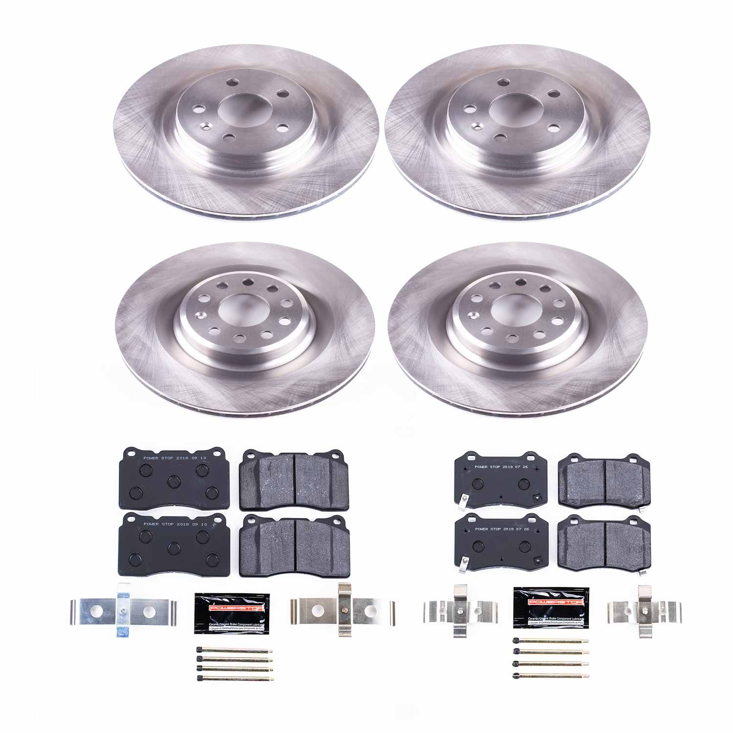 Power Stop TDBK6797 Track Day Front And Rear Pad And Rotor Kit for 2012-2021 Tesla Model S product image