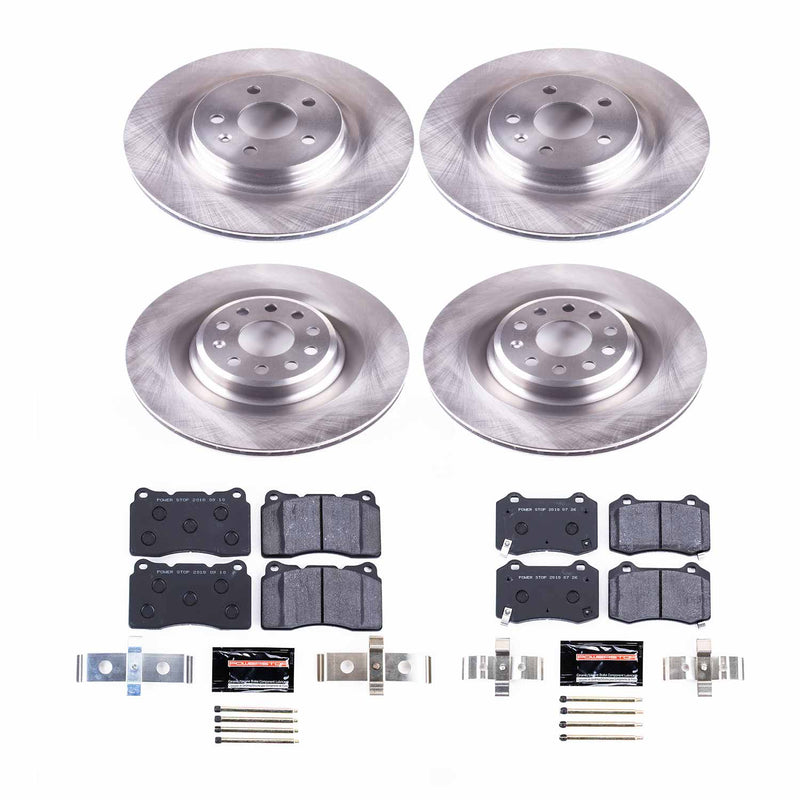 Power Stop TDBK6797 Track Day Front And Rear Pad And Rotor Kit for 2012-2021 Tesla Model S product image