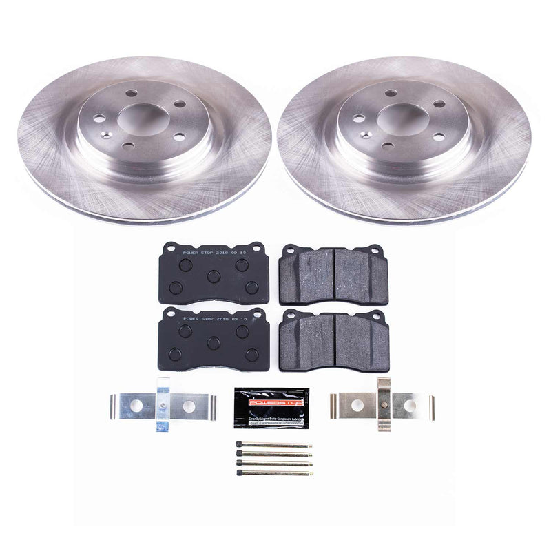 Power Stop TDBK6798 Track Day Front Pad And Rotor Kit for 2012-2021 Tesla Model S product image