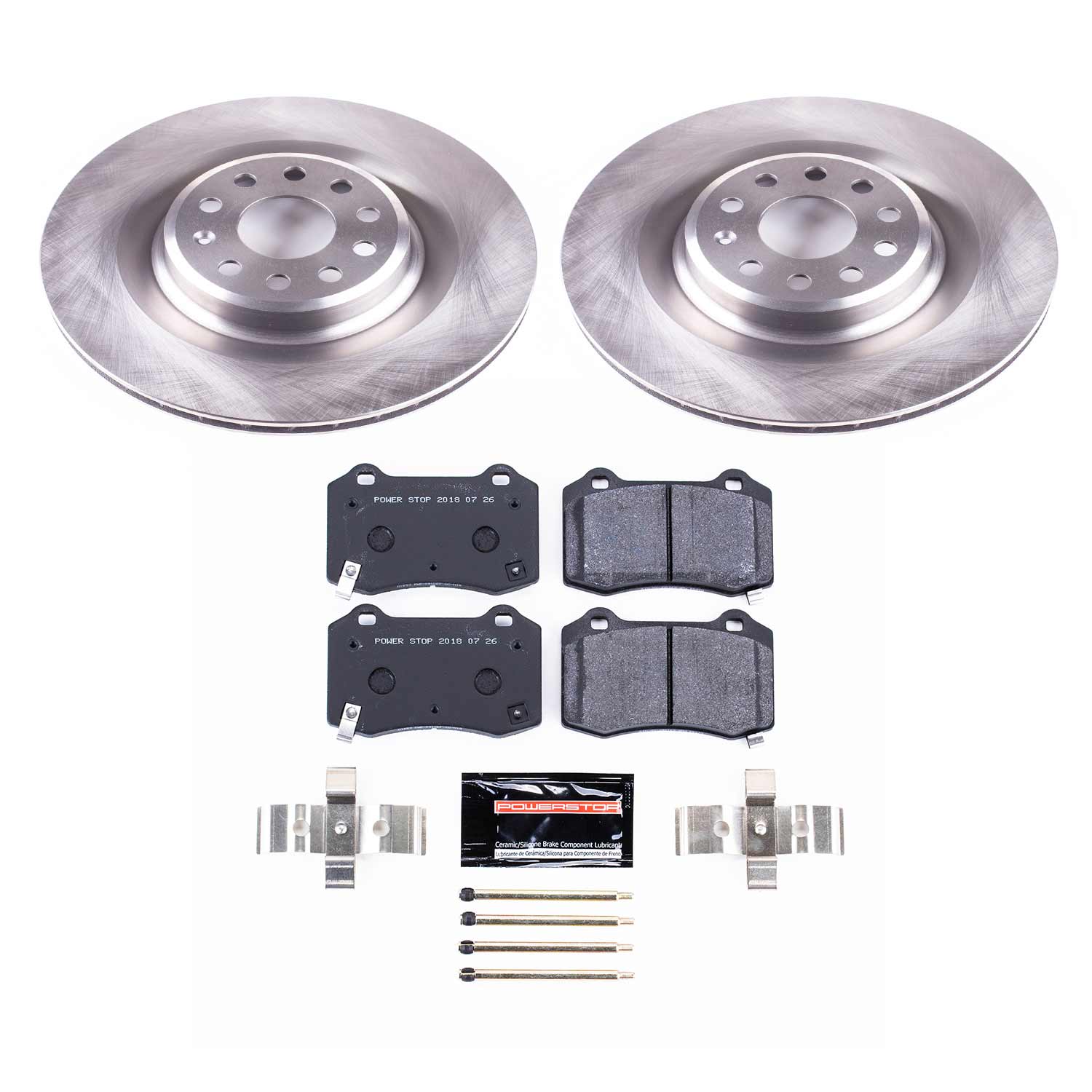 Power Stop TDBK6799 Track Day Rear Pad And Rotor Kit for 2012-2021 Tesla Model S product image