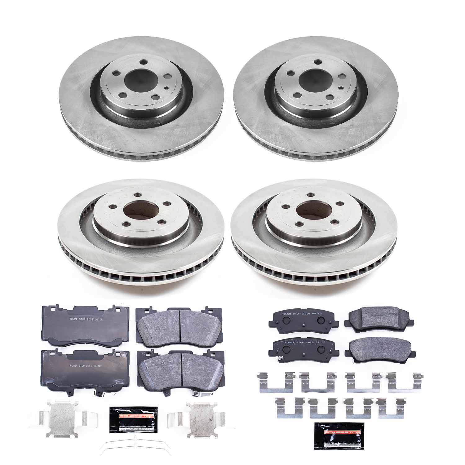 Power Stop TDBK6805 Track Day Front And Rear Brake Kit for 2015-2020 Ford Mustang product image