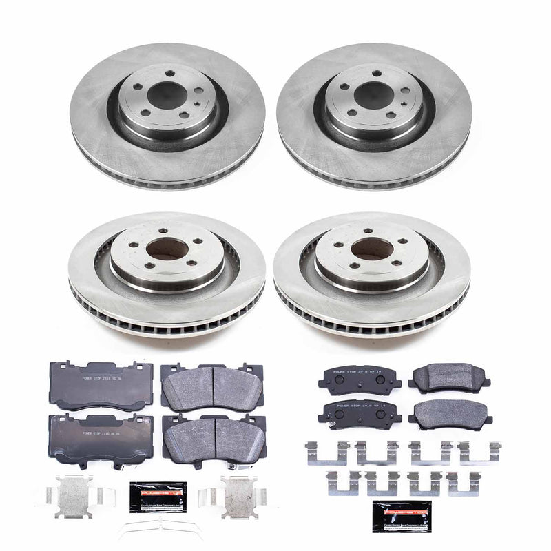 Power Stop TDBK6805 Track Day Front And Rear Brake Kit for 2015-2020 Ford Mustang product image