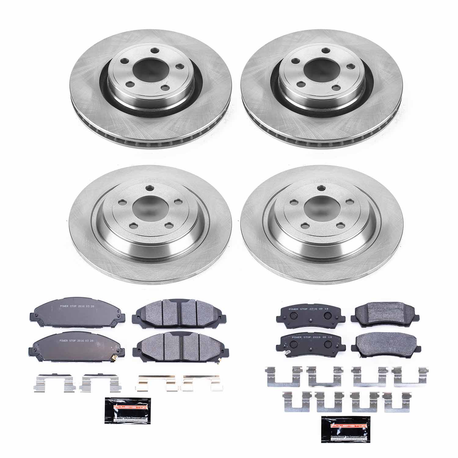 Power Stop TDBK6808 Track Day Front And Rear Brake Kit for 2015-2020 Ford Mustang product image