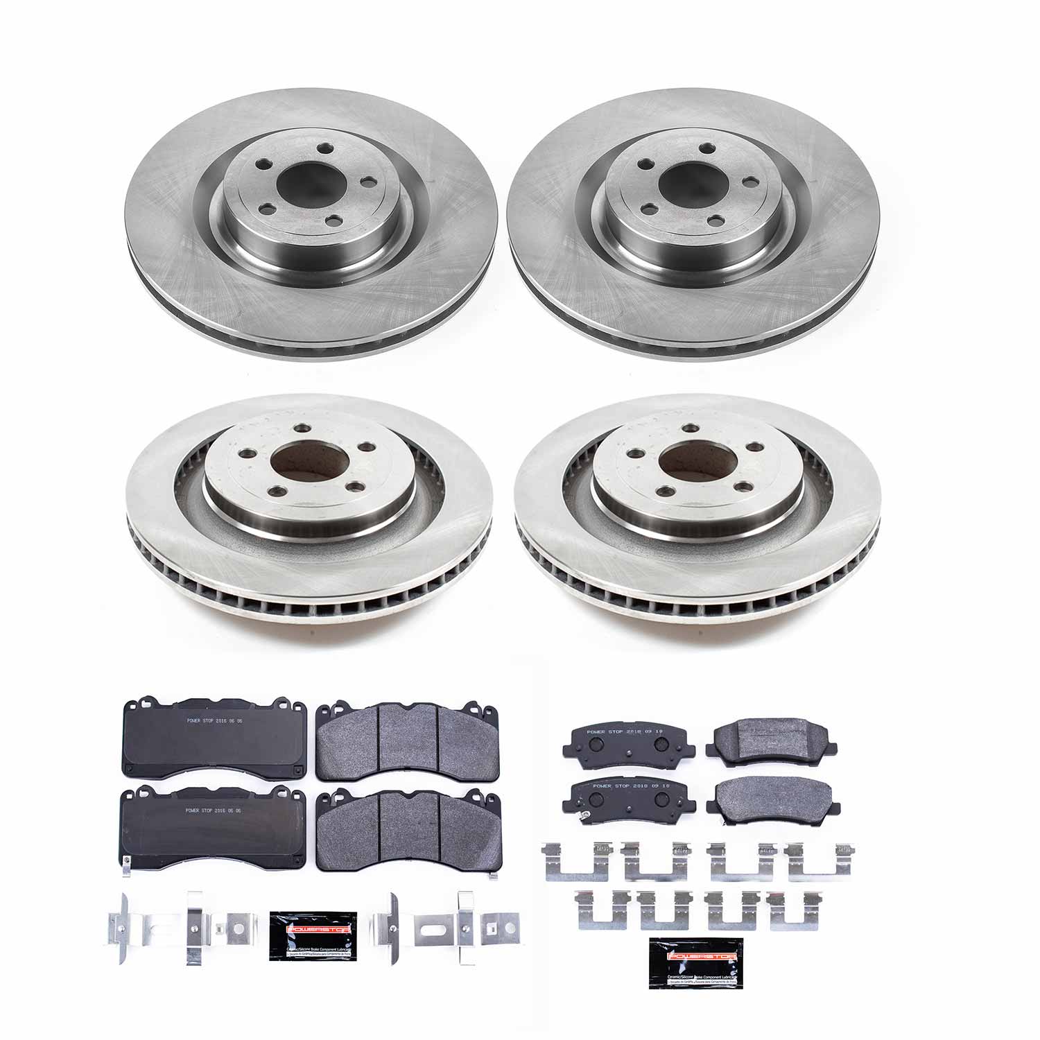 Power Stop TDBK6810 Track Day Front And Rear Brake Kit for 2015-2023 Ford Mustang product image