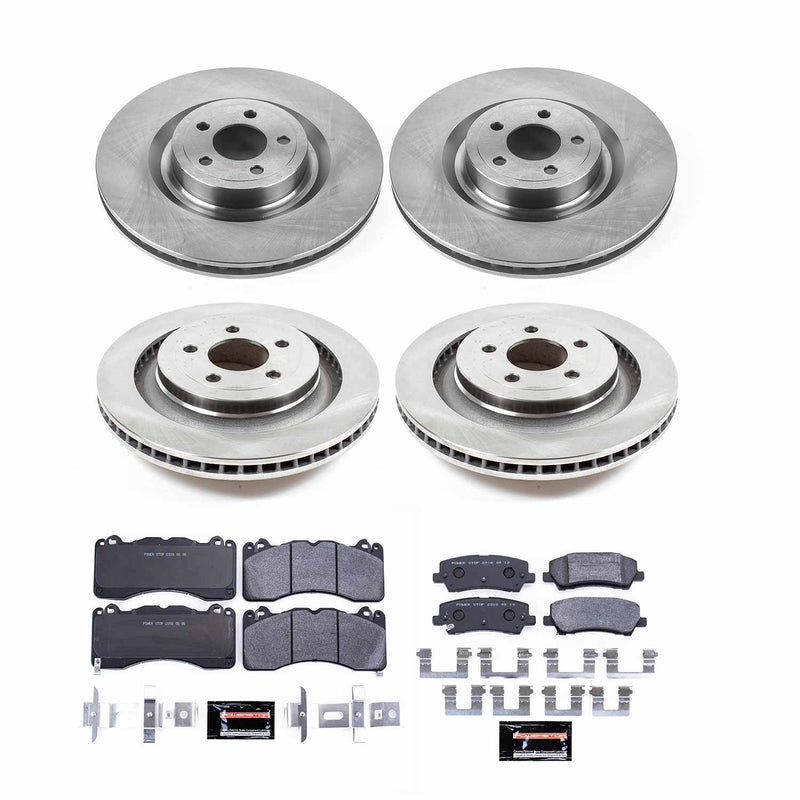 Power Stop TDBK6810 Track Day Front And Rear Brake Kit for 2015-2023 Ford Mustang product image