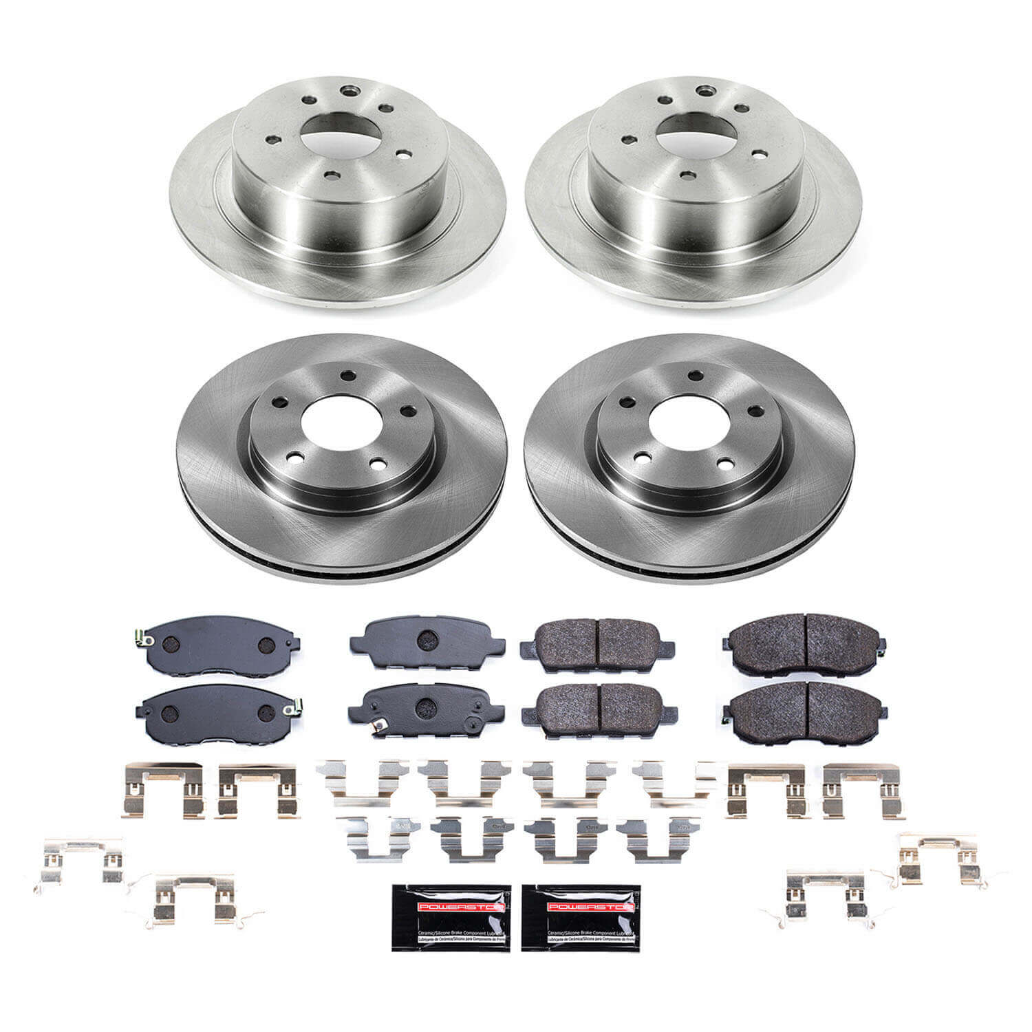 Power Stop TDBK6960 - Front And Rear Track Day Pad And Rotor Kit vehicle fitment brake part