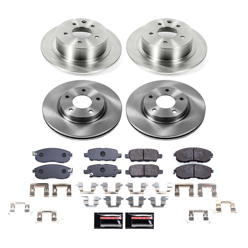 Power Stop TDBK6960 - Front And Rear Track Day Pad And Rotor Kit vehicle fitment brake part