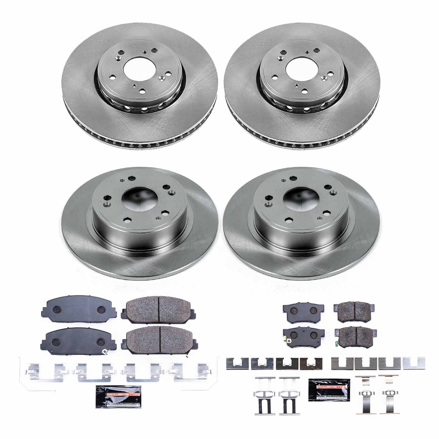 Power Stop TDBK7283 Track Day Front And Rear Brake Kit for 2016 Acura ILX product image