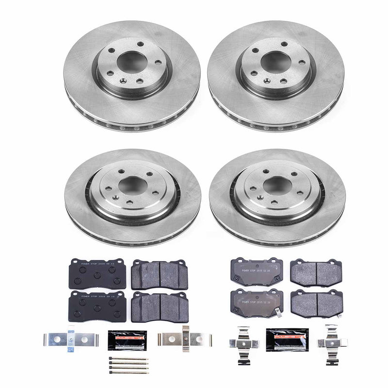 Power Stop TDBK7291 Track Day Front And Rear Brake Kit for 2017-2019 Chevrolet Corvette product image