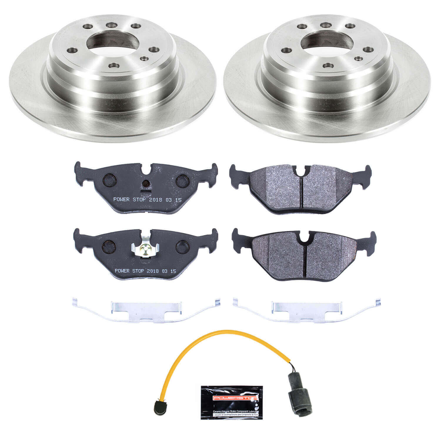 Power Stop TDBK7336 Track Day Rear Brake Kit for 1989 BMW 525I product image
