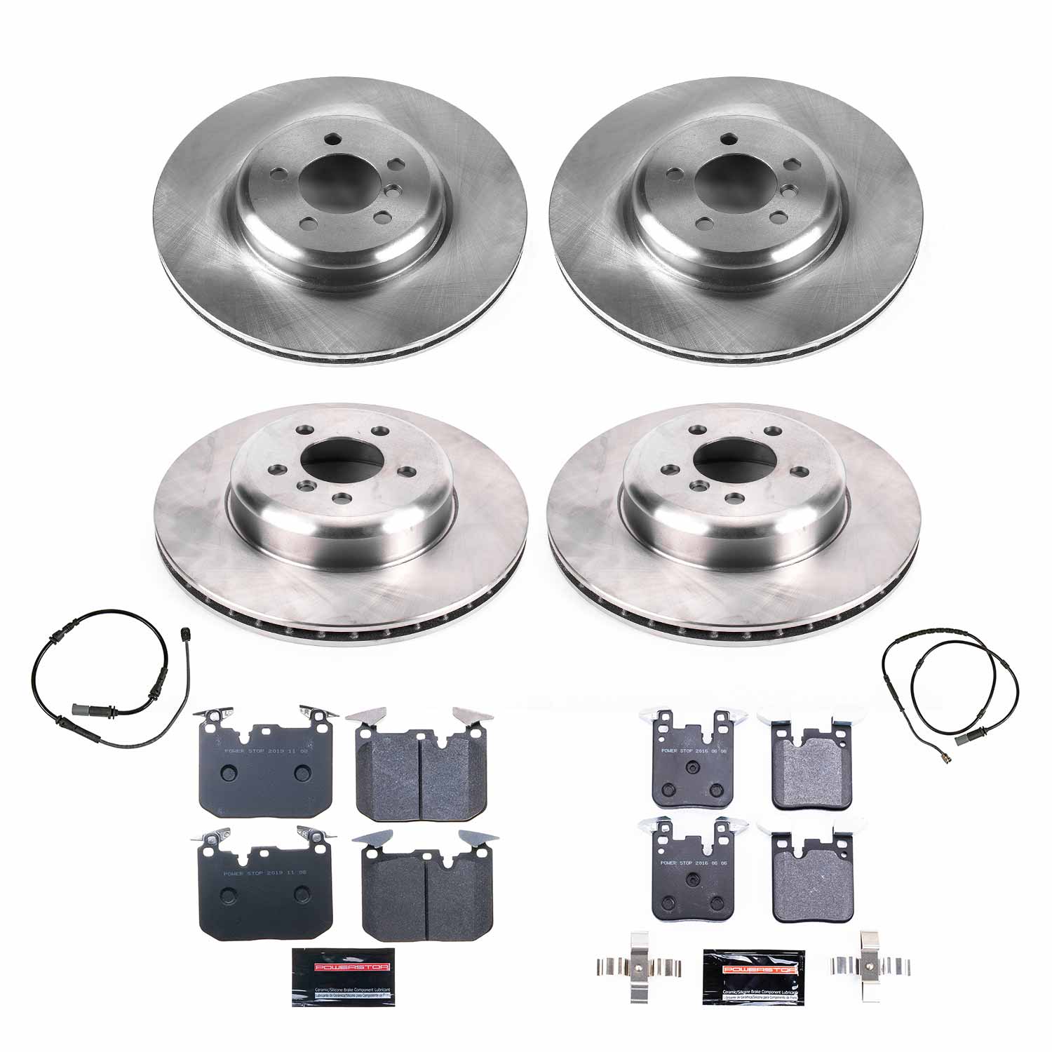 Power Stop TDBK7436 Track Day Front And Rear Pad And Rotor Kit for 2012-2015 BMW 335I product image