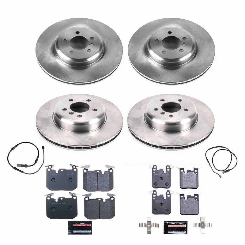 Power Stop TDBK7436 Track Day Front And Rear Pad And Rotor Kit for 2012-2015 BMW 335I product image