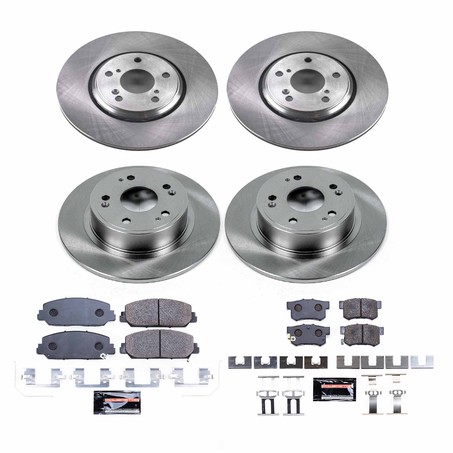 Power Stop TDBK7529 Track Day Front And Rear Brake Kit for 2017-2022 Acura ILX product image