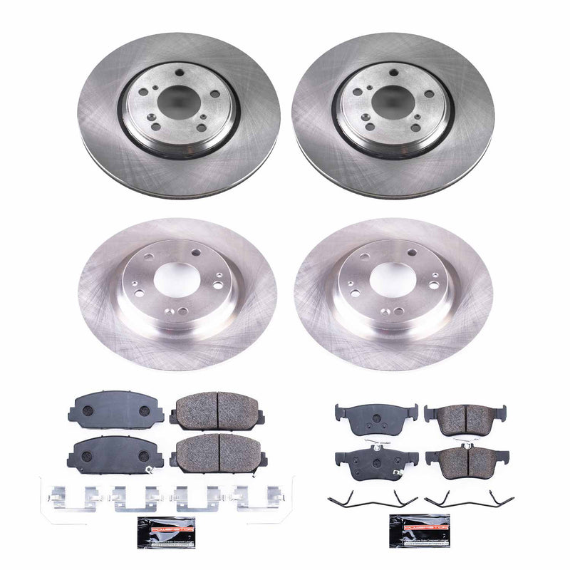 Power Stop TDBK7935 Track Day Front And Rear Pad And Rotor Kit for 2017-2020 Honda Civic Si product image
