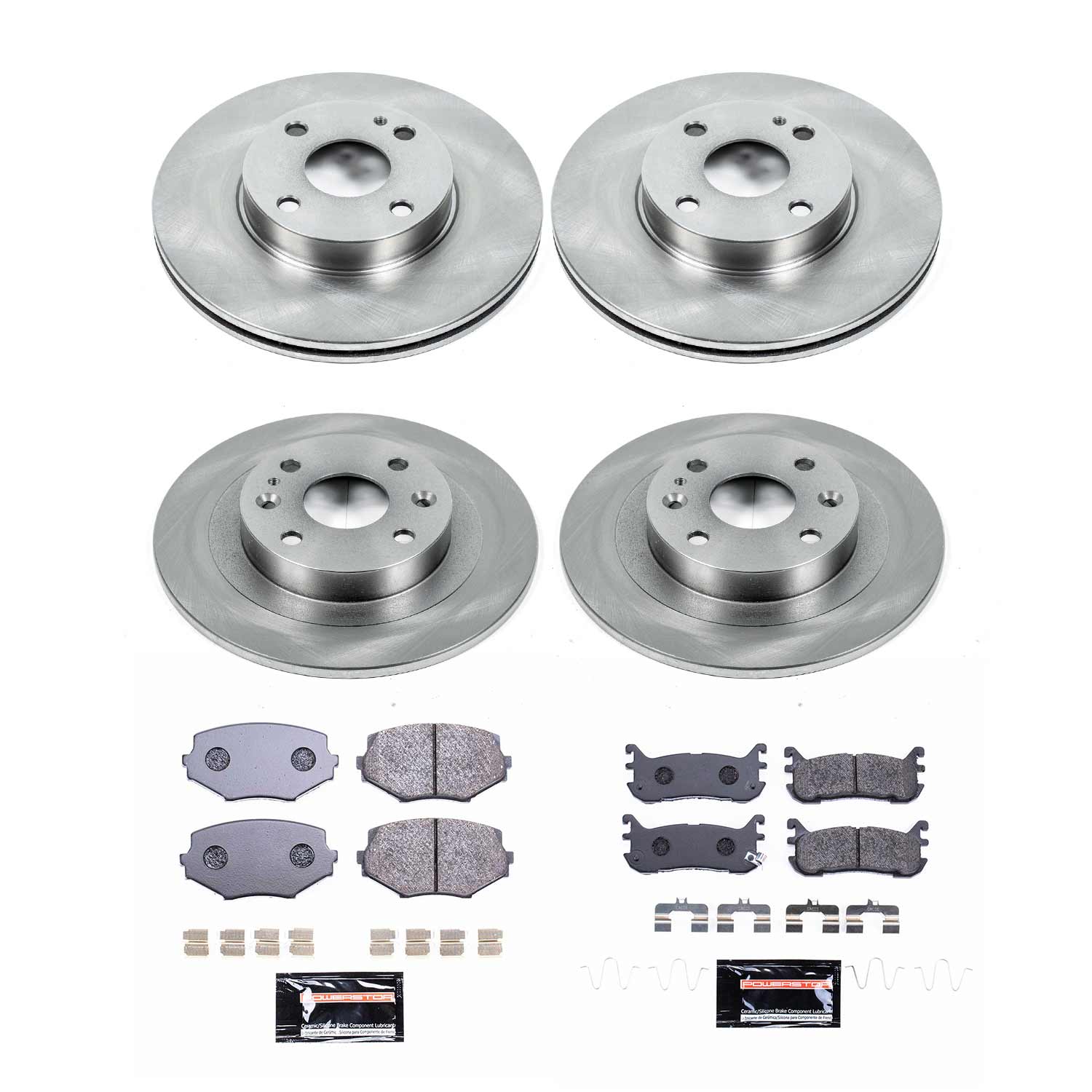 Power Stop TDBK794 Track Day Front And Rear Brake Kit for 1994-2005 Mazda Miata / MX-5 product image