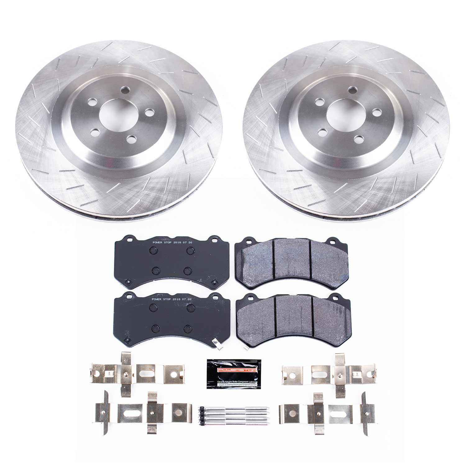 Power Stop TDBK8169 Track Day Front Pad And Rotor Kit for 2015-2016 Dodge Challenger SRT 392, SRT Hellcat product image
