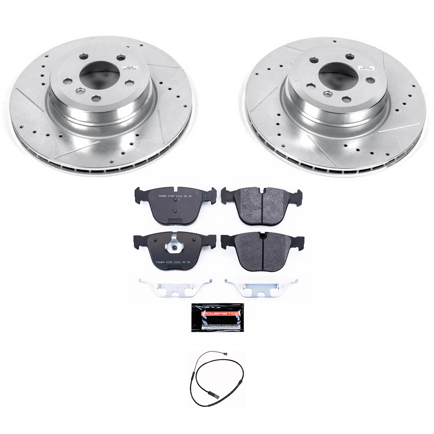 Power Stop TDBK8426 - Rear Track Day Pad And Rotor Kit vehicle fitment brake part