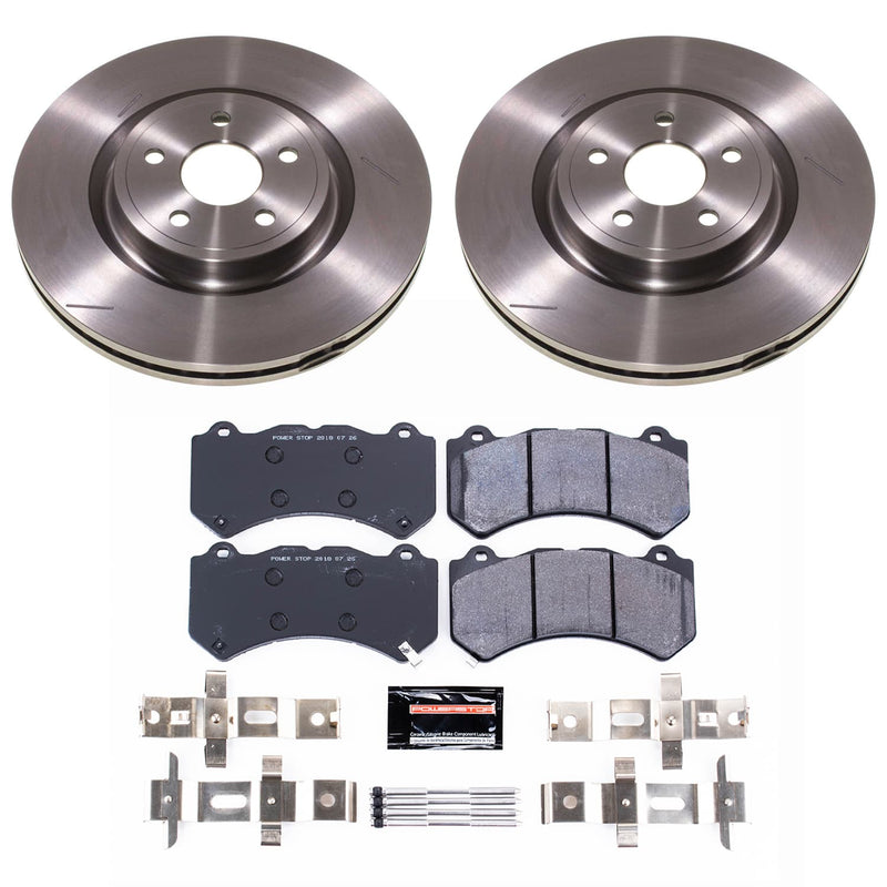Power Stop TDBK8838 - Front Track Day Pad And Rotor Kit vehicle fitment brake part