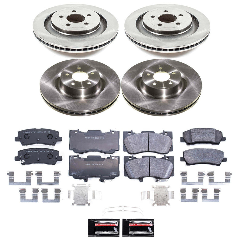 Power Stop TDBK9030 Front And Rear Track Day Pad And Rotor Kit for 2021-2023 Ford Mustang Ecoboost, Ecoboost Premium, GT, GT Premium, Mach 1 product image