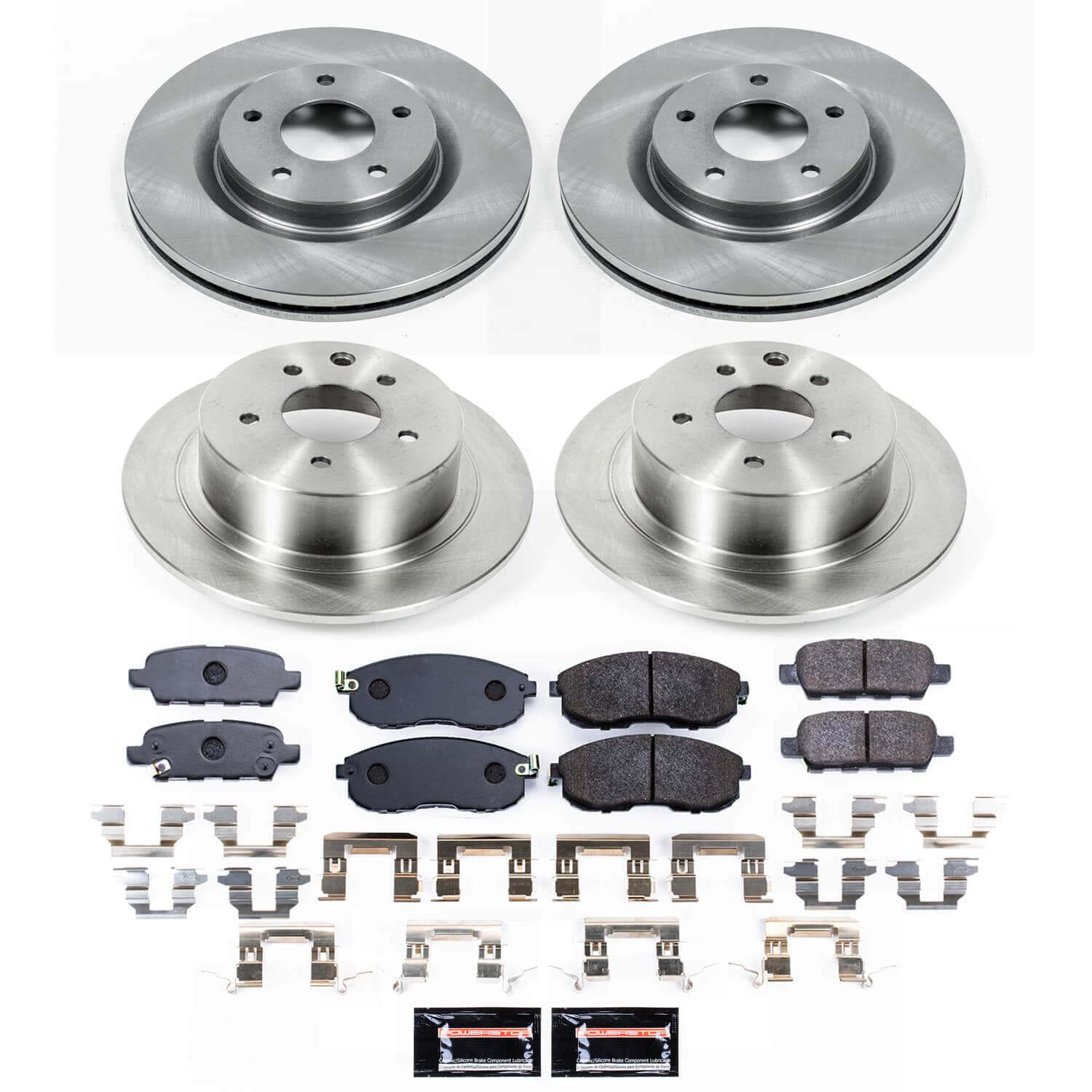 Power Stop TDBK9141 - Front And Rear Track Day Pad And Rotor Kit vehicle fitment brake part