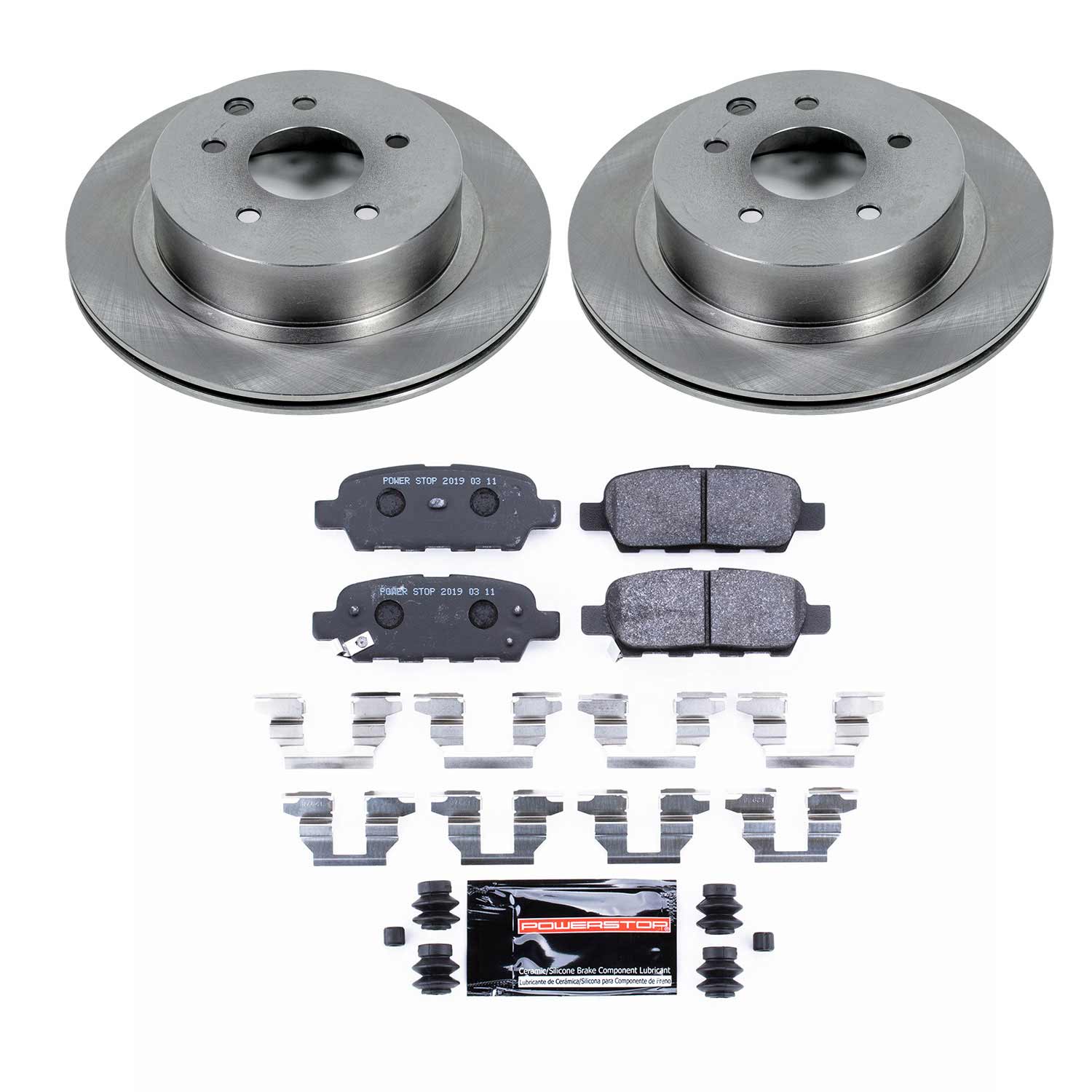 Power Stop TDSK103 Track Day Spec Rear Brake Kit for 2003 Infiniti G35 product image