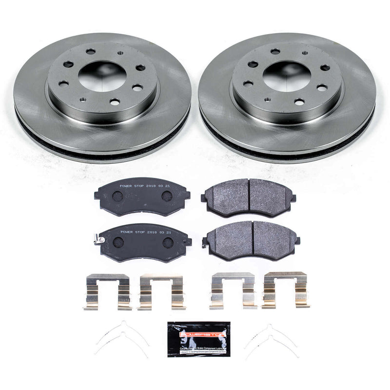 Power Stop TDSK1087 Track Day Spec Front Brake Kit for 1998-2001 Hyundai Elantra product image