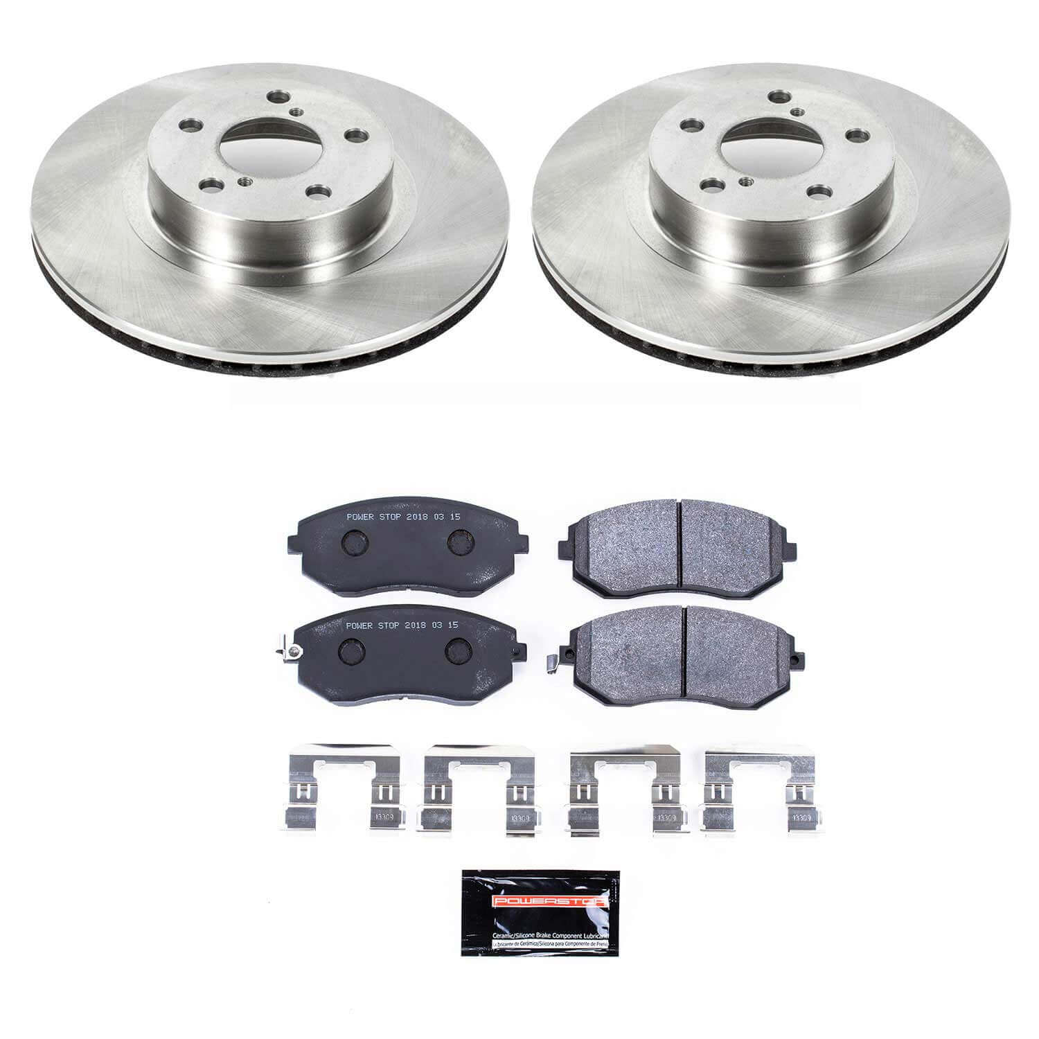 Power Stop TDSK1124 Track Day Spec Front Brake Kit for 2005 Saab 9-2X Linear product image