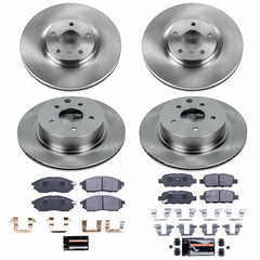 Power Stop TDSK114 Track Day Spec Front And Rear Pad And Rotor Kit for 2011-2012 Infiniti G25 product image