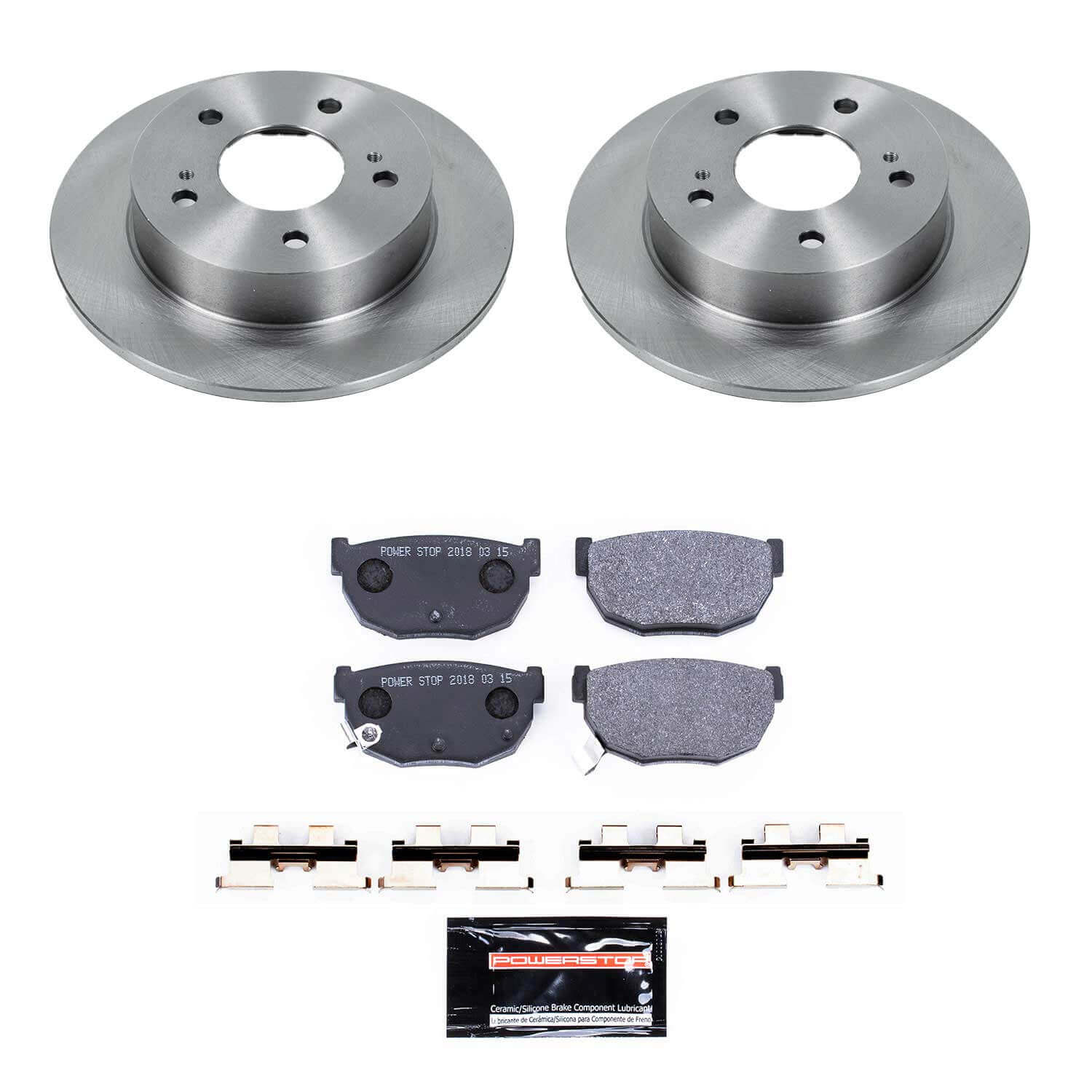 Power Stop TDSK1174 Track Day Spec Rear Brake Kit for 1994-1998 Nissan 240SX product image