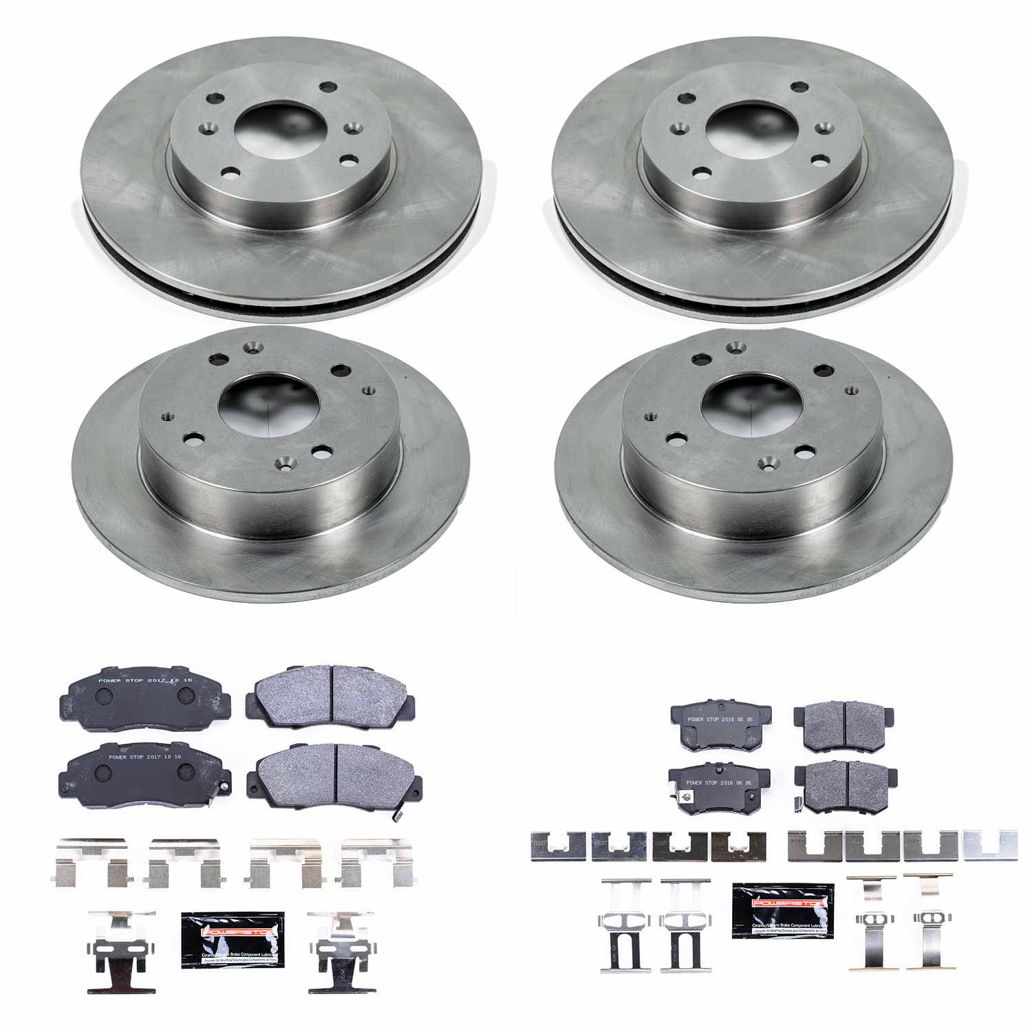 Power Stop TDSK1238 Track Day Spec Front And Rear Brake Kit for 1998-1999 Acura CL product image