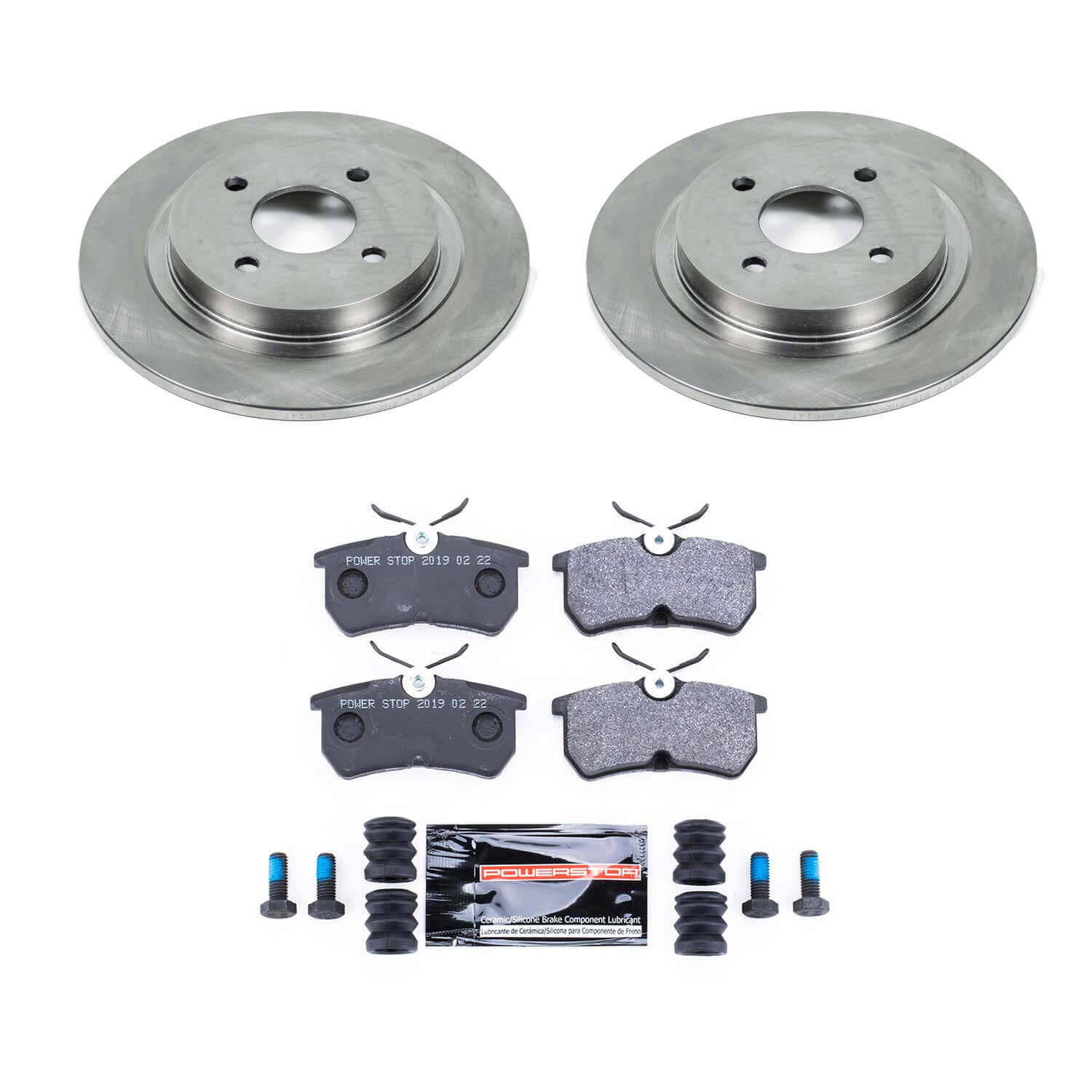 Power Stop TDSK1376 Track Day Spec Rear Brake Kit for 2002 Ford Focus Svt product image