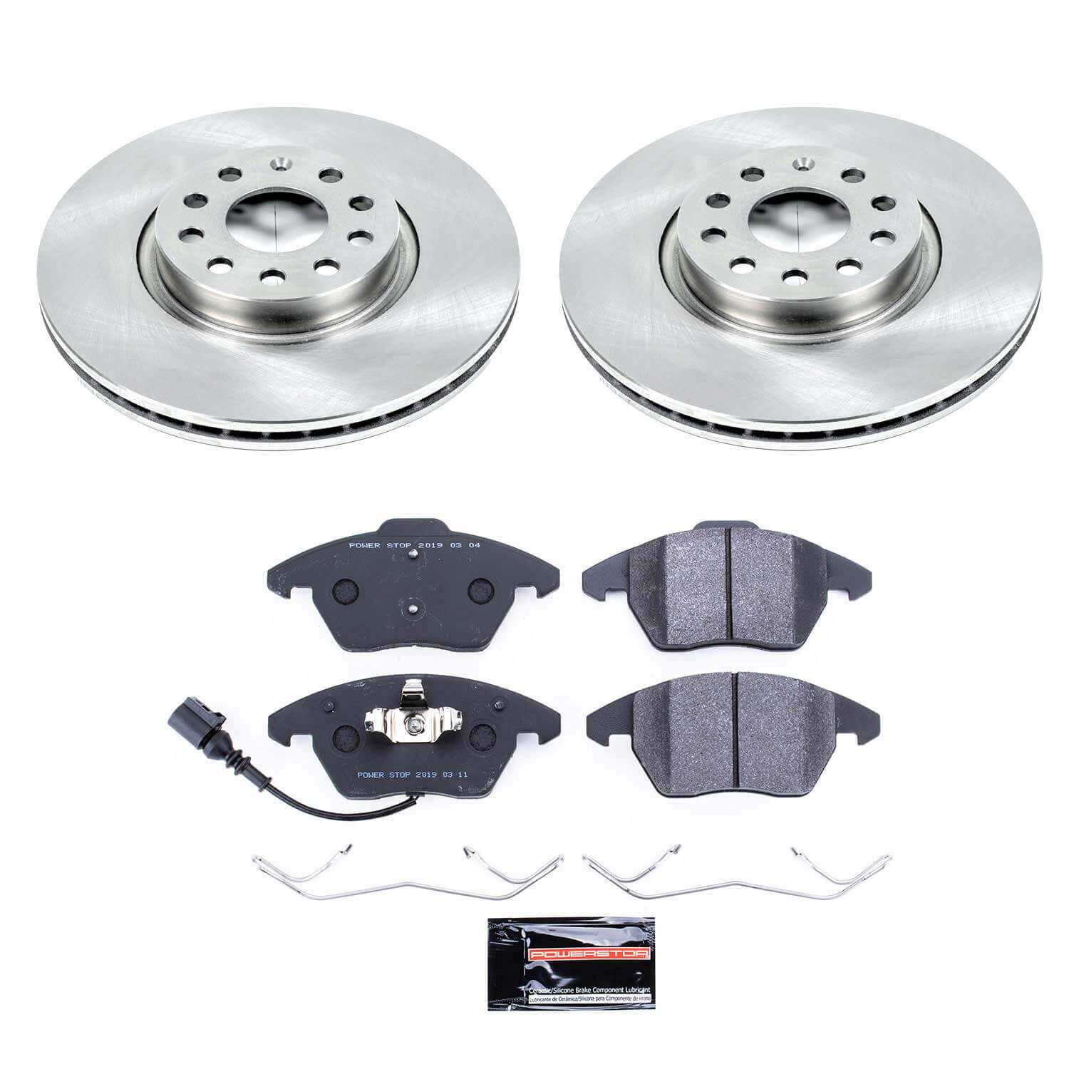 Power Stop TDSK2259 Track Day Spec Front Brake Kit for 2006-2009 Audi A3 product image