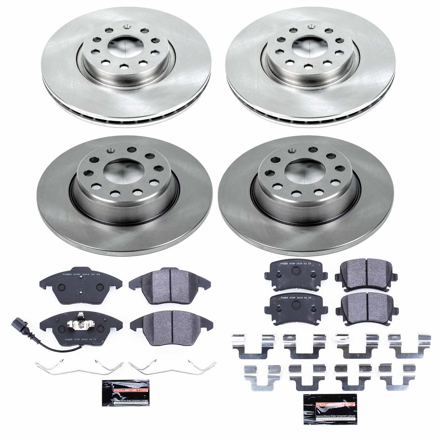 Power Stop TDSK2260 Track Day Spec Front And Rear Brake Kit for 2006-2009 Audi A3 product image