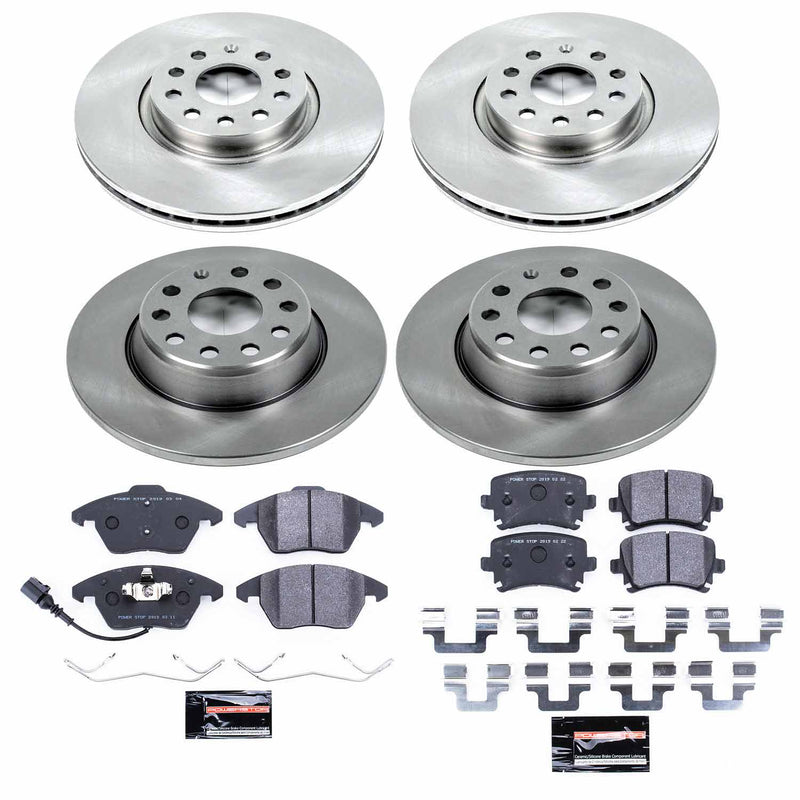 Power Stop TDSK2260 Track Day Spec Front And Rear Brake Kit for 2006-2009 Audi A3 product image