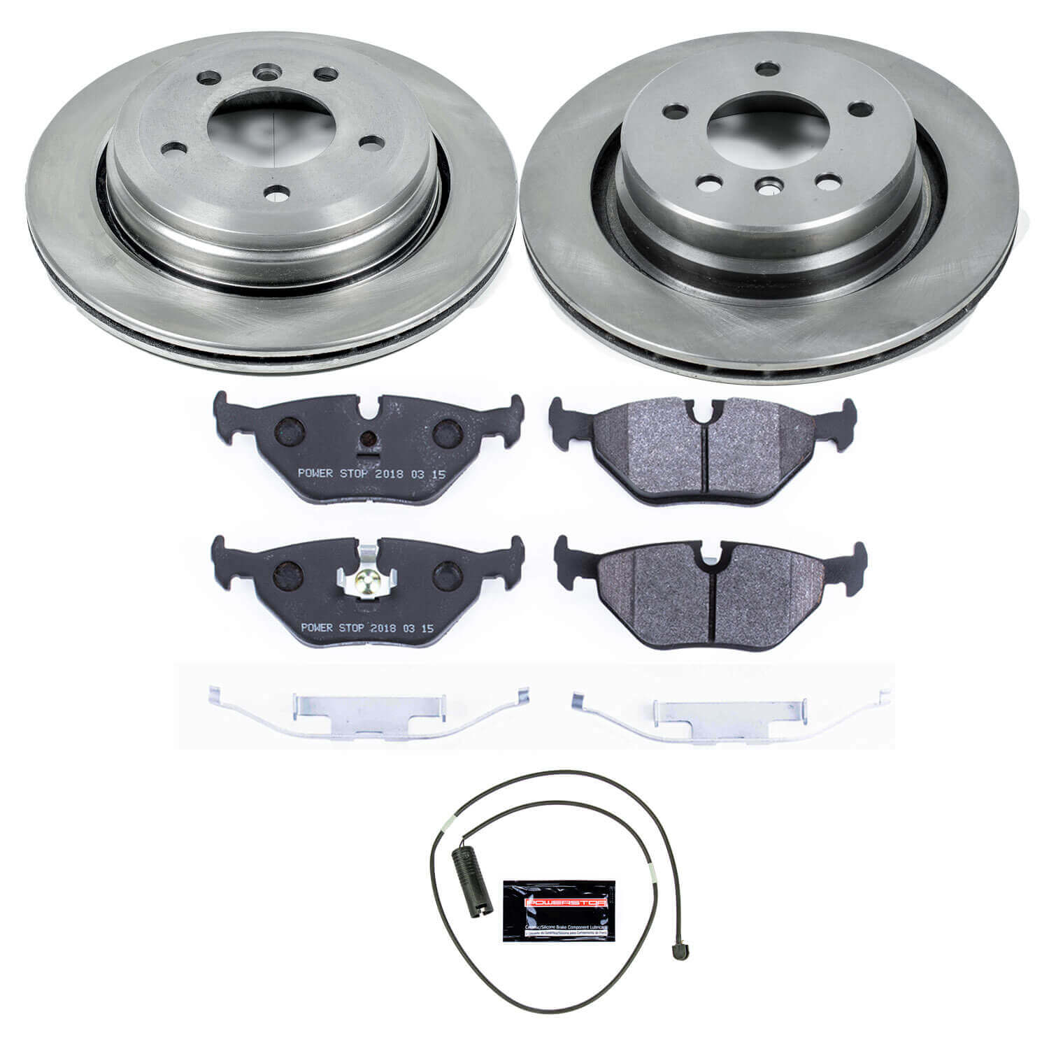 Power Stop TDSK3030 Track Day Spec Rear Brake Kit for 1998-2002 BMW Z3 product image