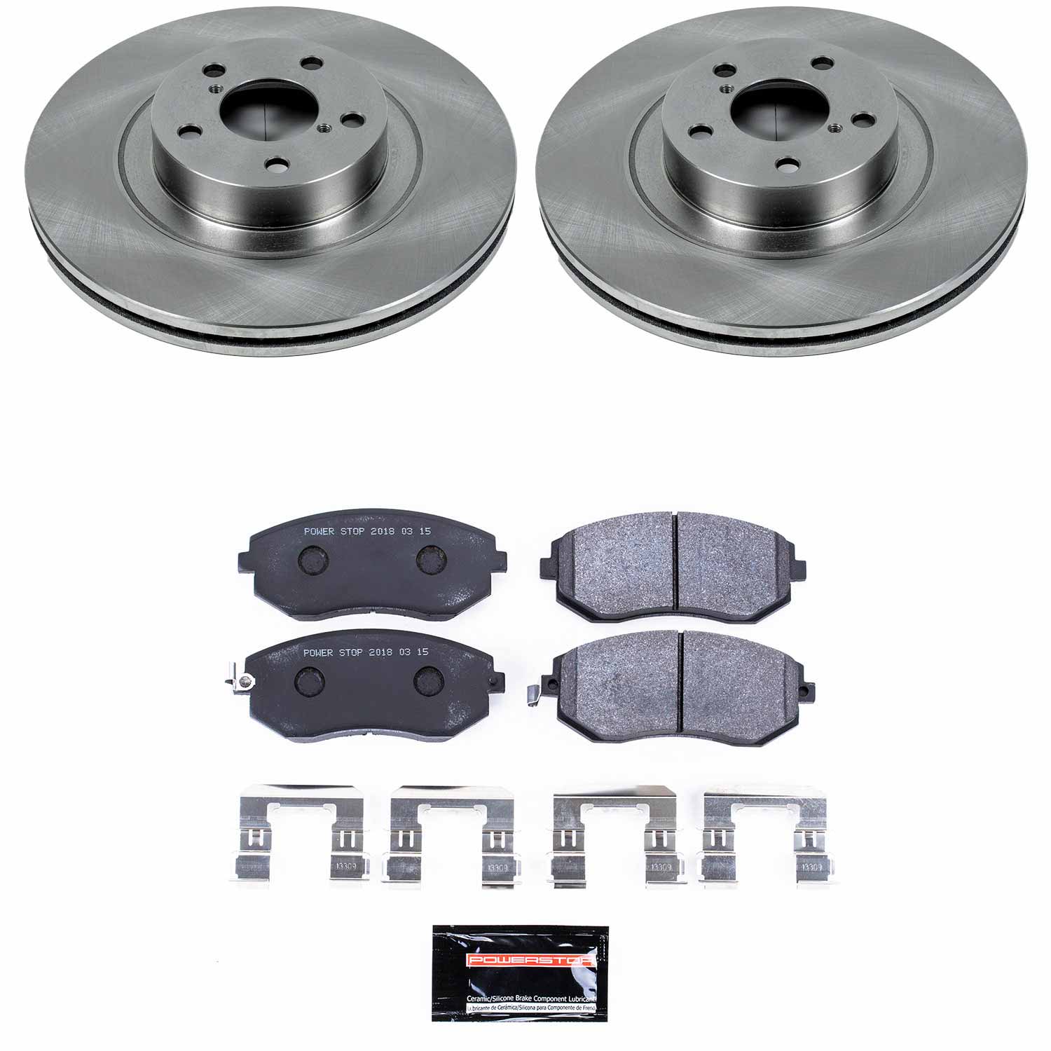 Power Stop TDSK3038 Track Day Spec Front Brake Kit for 2004-2012 Subaru Baja product image