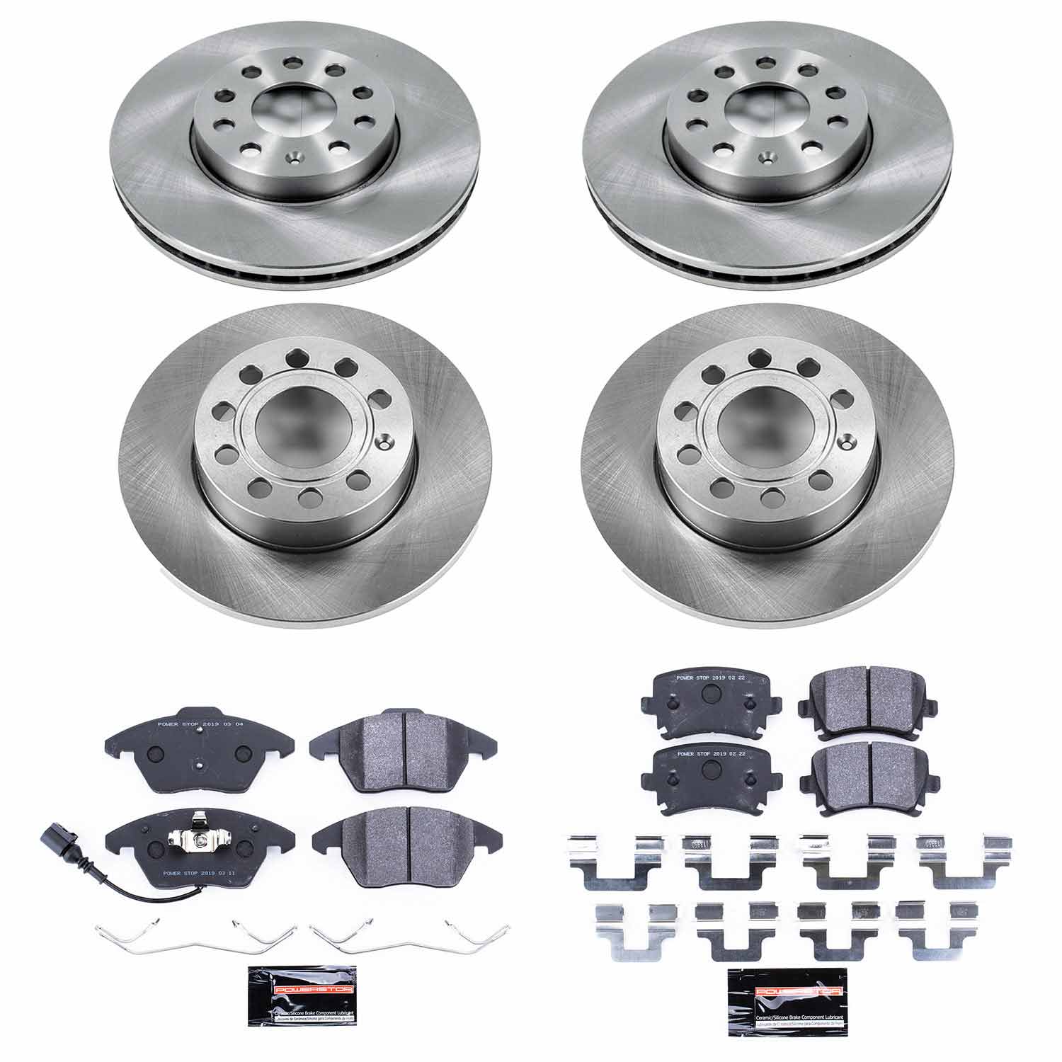 Power Stop TDSK4068 Track Day Spec Front And Rear Brake Kit for 2005 Volkswagen Jetta 2.5, TDI product image