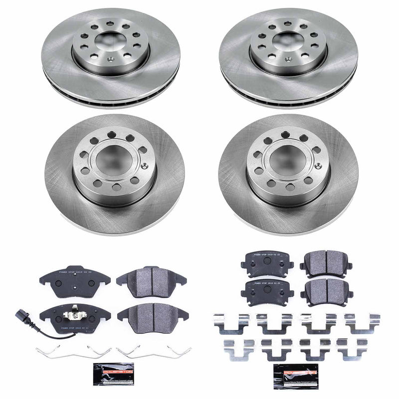 Power Stop TDSK4068 Track Day Spec Front And Rear Brake Kit for 2005 Volkswagen Jetta 2.5, TDI product image