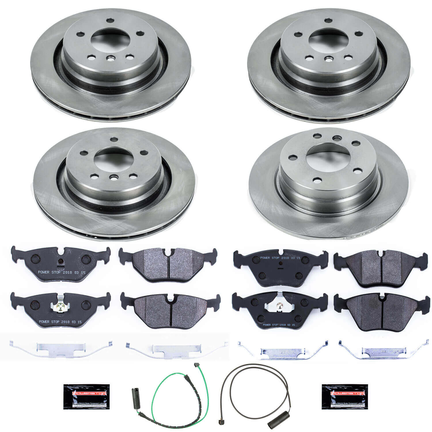 Power Stop TDSK4229 Track Day Spec Front And Rear Brake Kit for 1995-1999 BMW M3 product image