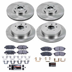 Power Stop TDSK4476 Track Day Spec Front And Rear Brake Kit for 2011 Nissan Murano Convertible, Suv product image
