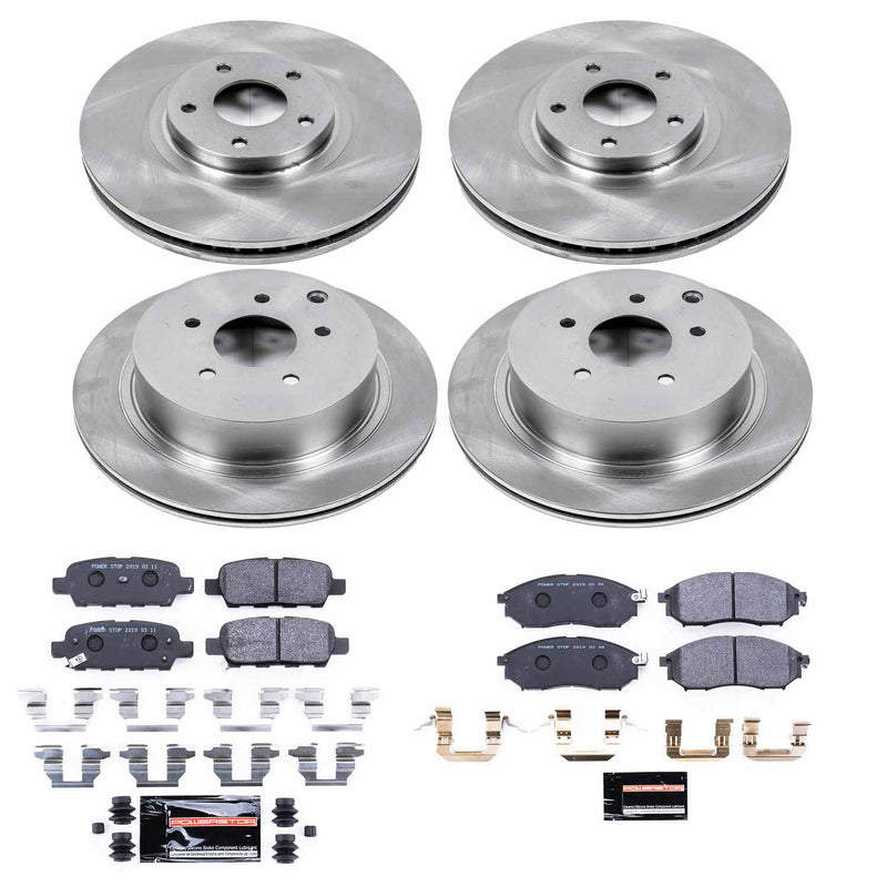 Power Stop TDSK4476 Track Day Spec Front And Rear Brake Kit for 2011 Nissan Murano Convertible, Suv product image